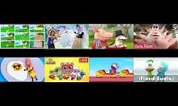 Mix of 8 videos from youtube : up to faster 16 parison