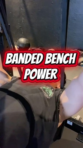 Upper Body Power - Banded Bench Press #gym #boxing #training