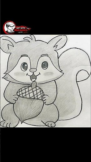 how to draw squirrel #art #pencilsketch #stepbystepdrawing #drawingforbeginners #viraldrawing