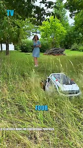 4K views · 17 reactions | The Remote-Controlled Mower That Thinks for Itself! A lawnmower that drives, turns, and protects itself—meet the tech that’s changing yard work forever. #TechFailOrFuture #SmartMachines #EngineeringMarvel #GadgetReel #InnovationDaily | Tech Vision yt | Facebook