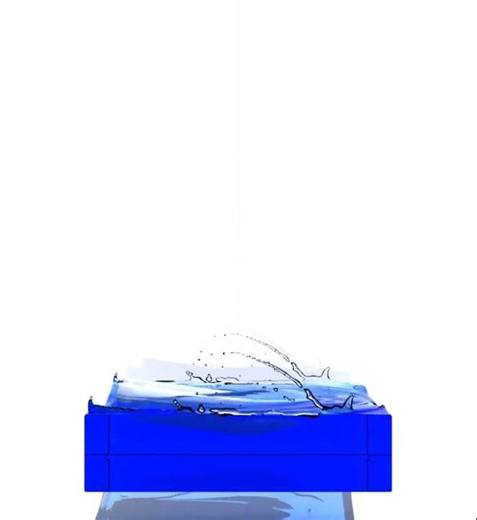 CFD Rocket Fairing Water Impact Simulation