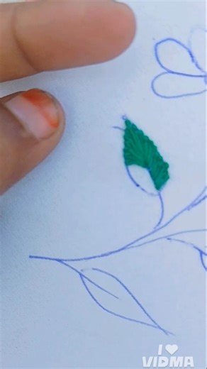 split stitch embroidery stitch tutorial for beginners # embroidery # shorts #shortvideo