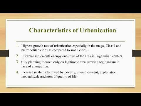 Urbanization & Urbanism