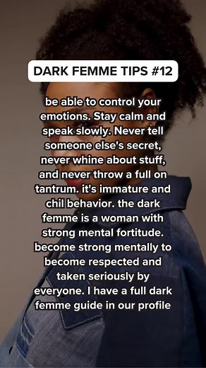 15K views · 149 reactions | Learn more about dark femme tips in our advanced guide  #women #girlpower #fatale | Healthy Women Centre | Facebook