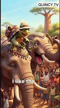 TORTOISE AND THE ELEPHANT 🐘🐢 | African Folktale Cartoon Movie | Funny Children Story