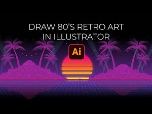 Retro 80's style art in Illustrator