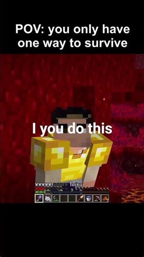 ULTIMATE SURVIVAL TRICK! 🧠🔥 Wait for the end #minecraft #trending