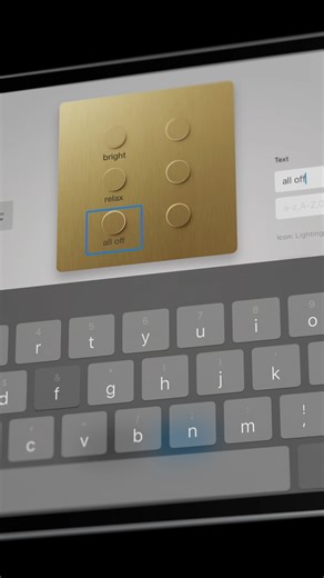 Custom engraving is now part of the enhanced Keypad Designer in our Lutron Luxury Experience App—allowing you to preview text and icon-based personalizations, with a range of button layouts. Save your unique creations, complete with colors, layouts, backgrounds, and engravings: apple.co/48ppYTO | Lutron Electronics