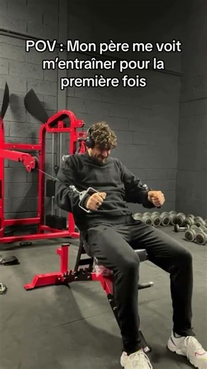 My father saw me train for the first time…