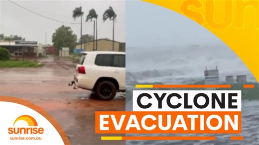 Tropical Cyclone Megan moves across Australia's northeast