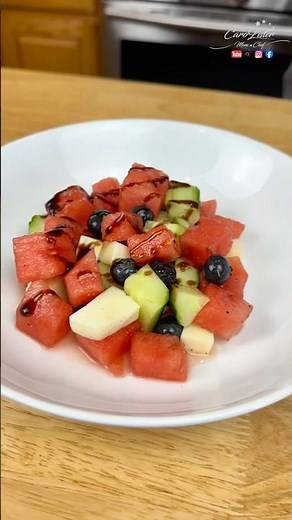 THE BEST WATERMELON SALAD WITH CHEESE | CAROLISTER MOM AND CHEF