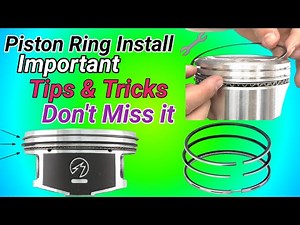 How to Install Piston Rings Correctly | piston ring setting | car piston ring setting | #allcarwork