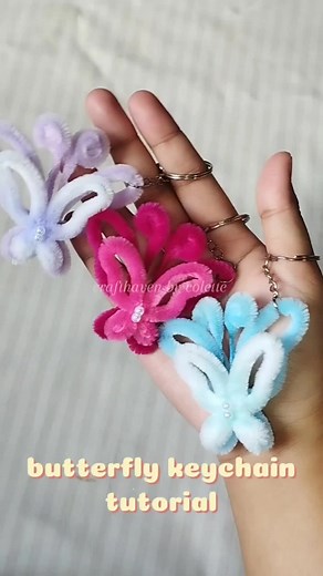 Butterfly Keychain Tutorial Using Fuzzy Wire