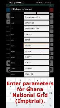 How to setup Local Coordinate Parameters in Handy GPS. #tutorial #engineering #landsurveying