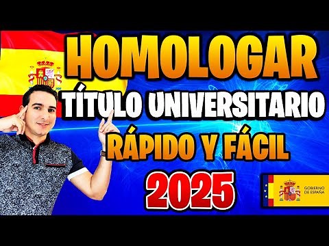 🎓 Cómo HOMOLOGAR un TÍTULO UNIVERSITARIO en España (2026)