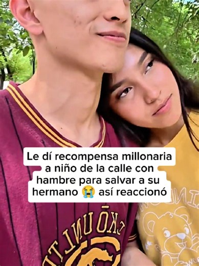 Le dí recompensa millonaria a niño de la calle con hambre para salvar a su hermano 😭 así reaccionó #pepemillonairo #mexico #fyp