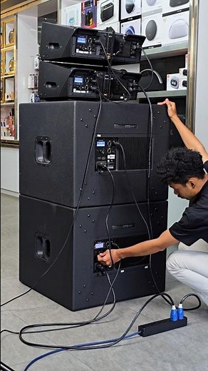 JBL SRX900 Line Array Cable Power & Single Setup