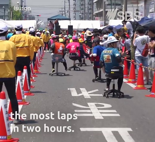 346K views · 3.3K reactions | Are you ready for Japanese office chair racing? | SBS Australia | Facebook
