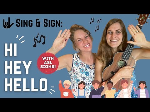 Circle Time song for preschoolers - Sing and Sign (ASL - American Sign Language)