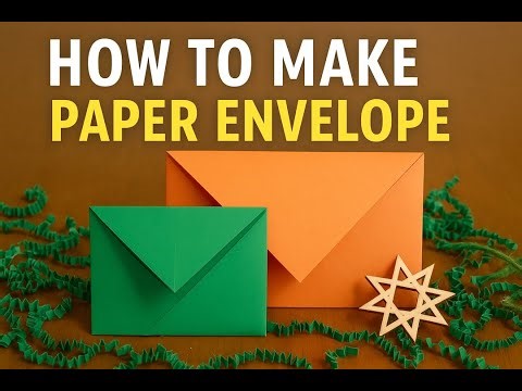 How to Make a Paper Envelope | Easy Origami (No Glue, No Scissors)💌