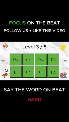 Say The Word On Beat | 95% FAIL THIS | Da DaDa DaDi DaDa DaDi #shorts #trending #challenge