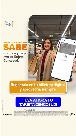 Pagar es Así de Fácil: Tu Tarjeta Cencosud en tu Billetera Digital 💳✨