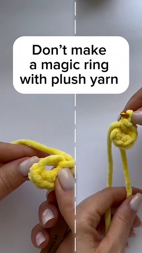 How to start crocheting toys using plush yarn 🧶☺️👍 #amigurumi #AmigurumiPatterns #CrochetToys #CrochetAmigurumi #AmigurumiLove #AmigurumiArt #HandmadeToys #CrochetOfTheDay #CrochetLife #CrochetFun #CuteCrochet #AmigurumiCreations | Enjoy_toys_