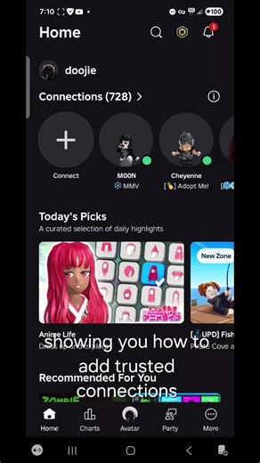 showing everyone how to do trusted connections for YOUR trusted online/IRL friends ONLY!! #roblox #fup #fyp #trustedconnections #tutorial?