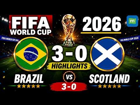 Brazil 3-0 Scotland Highlights | Vinicius Jr Leads Brazil to Dominant Victory | FIFA World Cup 2026