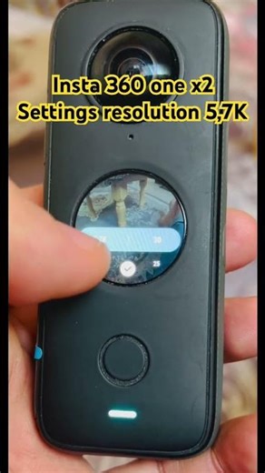 Insta 360 one x2 résolution settings #insta360 #اكسبلور #trending