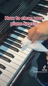 How to clean your piano keys!! #HowToCleanYourPianoKeys #HowTo