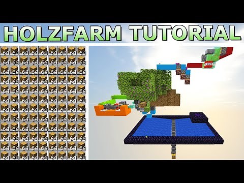 100% AFK Holzfarm Minecraft Tutorial!