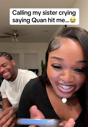 I forgot my sister crazy 😭 @La’nique Treasury #kyraandquan #fypシ #couple #funny #prank