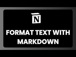How to Format Text With Markdown in Notion