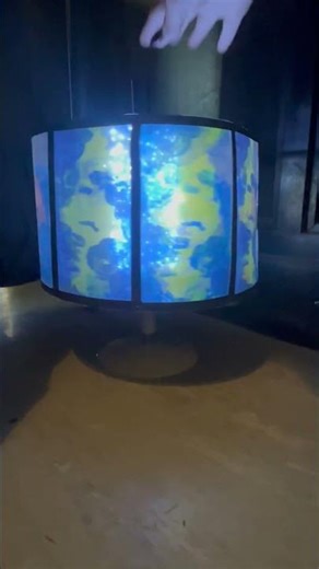 Daylight to night Zoetrope with Carborundum prints