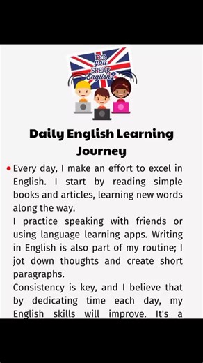 Daily English Learning Journey for Skill Improvement