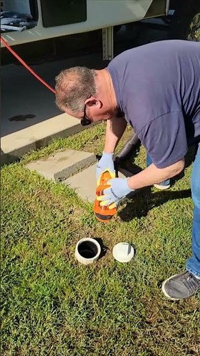 Using the Camco Rhino Sewer Adapter Pro Drain Lock