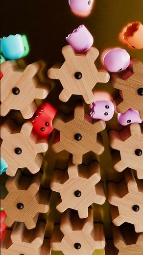 Pac-Man's Ghosts vs. Wooden Gears [VEE DYNAMICS TEST]