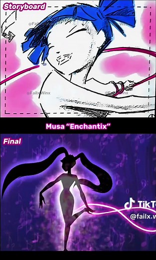 Musa's Enchantix Storyboard from The Art of Winx Club
