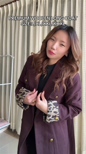 Elegant Long Premium Woolen Coat for Winter Wear