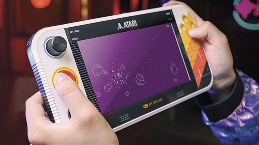 Atari Gamestation Go handheld goes up for pre-order — retro deck boasts 200  classic games and unique physical controls