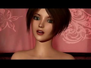 3D CG Animated beatiful girl