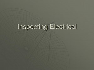 Inspecting Electrical - SlideServe