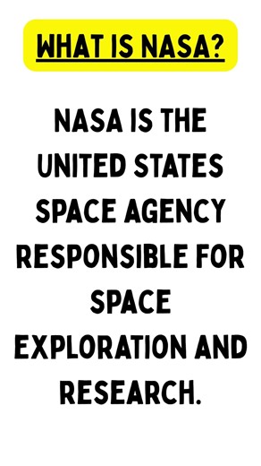 What is NASA? #nasa #space #science