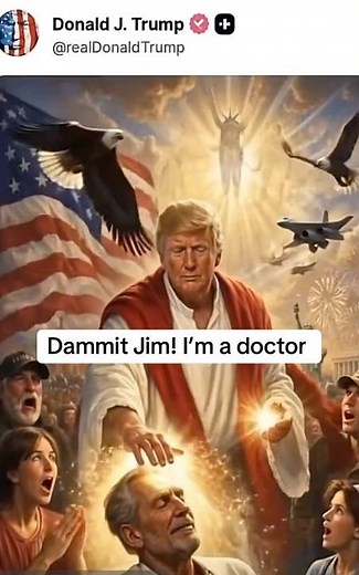 “Dammit Jim! I’m a Doctor” 😂 Trump’s Jesus AI Image Explained