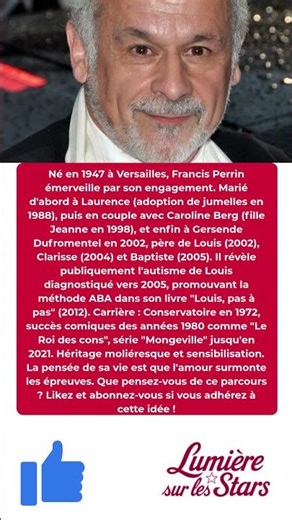 Francis Perrin : Les rôles comiques d'un acteur polyvalent !