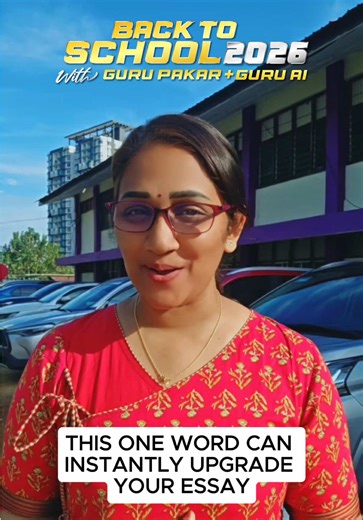 One word. That’s all it takes to level up your BI SPM paper 👀✨ Nak tahu perkataan apa yang boleh bezakan jawapan biasa dengan jawapan cemerlang? Listen to Teacher Yoga @CIKGU YOGA sampai habis 🎯 SPM students, don’t skip. Save & follow untuk lebih banyak killer tips BI 📚🔥 #SPM2026 #teachersoftiktok #english #studytok #mindappz