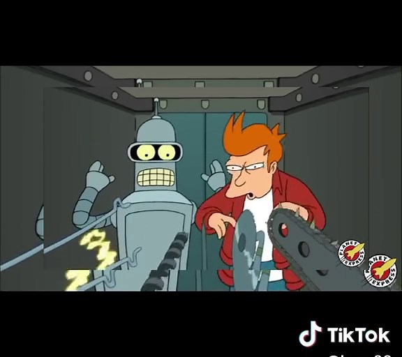 Fry conoce a Bender en Futurama: Un Encuentro Épico