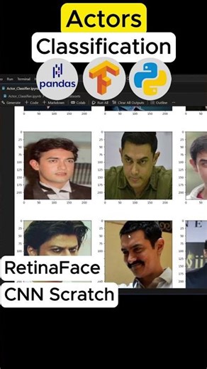 Actors Face Recognition using CNN #DeepLearning #AI #computervision #cnn #machinelearning #coding