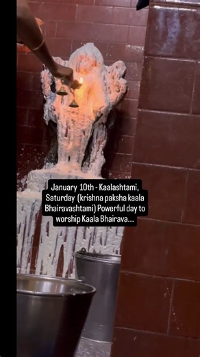 Srig_06❤ on Instagram: "January 10/01/2026 -Saturday Kaalashtami ( Krishna Paksha Kaala Bhairavashtami ) powerful Saturday to worship Lord Kaal Bhairava to remove negative energies, black magic and evil forces in life. To stop Shani dosha , you don't need to fear - you just need to light a lamp near Kaala Bhiarava. Sacred day this Saturday evening. You just visit Kaala Bhirava temple (Shiva temple) at 6.00 pm to 7.00pm , lighting a Mustard oil diyas and also Ashguard diya with ( nuvvula nune ).